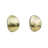 Tomfoolery Disc Studs in 18ct Yellow Gold & Oxidised Silver Discount