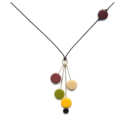 Tomfoolery Discs on Gold Pins Necklace Online