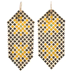 Tomfoolery Double Asterisk Mesh Drop Earrings Sale