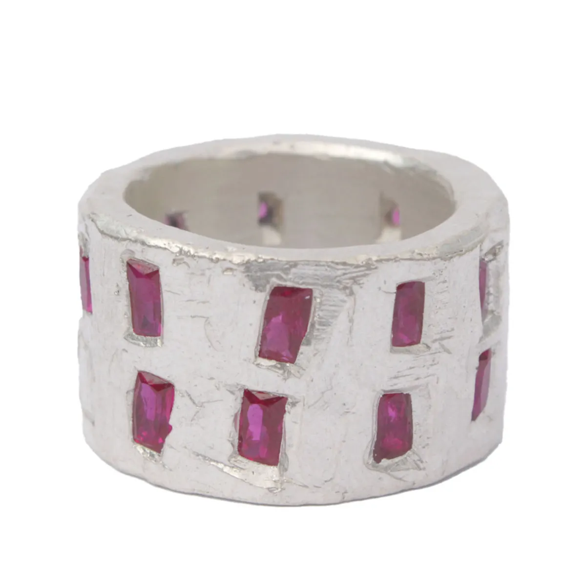Tomfoolery Double Ruby Morris Ring New