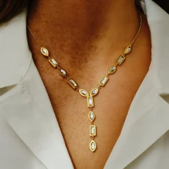 Tomfoolery DRESS Gold Chandelier Drop Pendant Sale