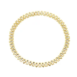 Tomfoolery DRESS Gold Row Necklace Fashion