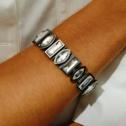 Tomfoolery DRESS Gold Statement Tennis Bracelet Best