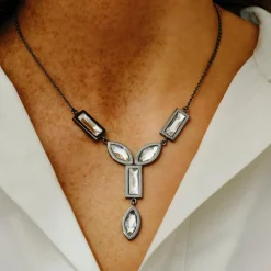 Tomfoolery DRESS Gunmetal Bold Chandelier Drop Pendant Best
