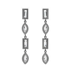 Tomfoolery DRESS Gunmetal Drop Earrings Outlet