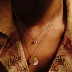 Tomfoolery Duo Irregular Green Tourmaline & Morganite Pendant Sale