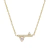 Tomfoolery Dusted Meridian 14ct Yellow Gold Diamond Necklace New