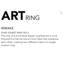 Tomfoolery Dyad Signet no.5 Art Ring Clearance
