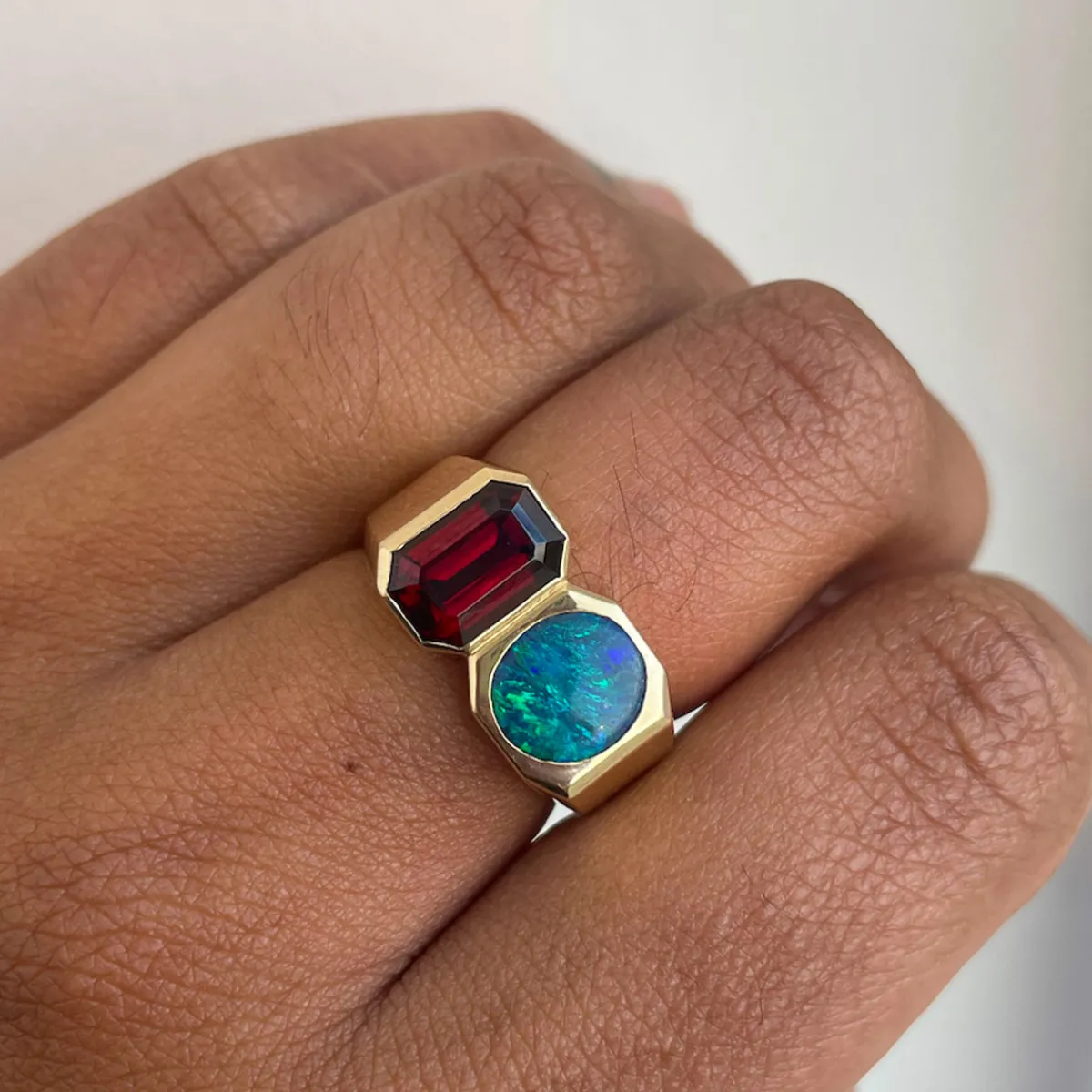 Tomfoolery Dyad Signet no.5 Art Ring Clearance