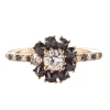 Tomfoolery Eclipse Diamond & 14ct Yellow Gold Cluster Ring Discount