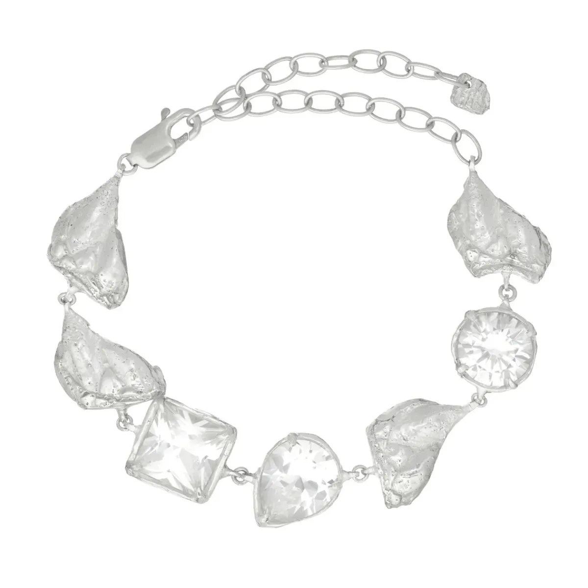 Tomfoolery Eda Silver & White Sapphire Bracelet Online