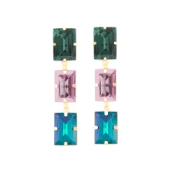 Tomfoolery El Tropical Earrings in Forest Discount