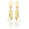 Tomfoolery Elisa Resin Earrings in Pearl Clearance