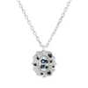 Tomfoolery Embedded Peti Sapphire Medallion Necklace Hot