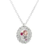 Tomfoolery Embedded Sapphire Medallion Necklace Discount
