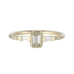 Tomfoolery Emerald Cut Diamond Ring Discount