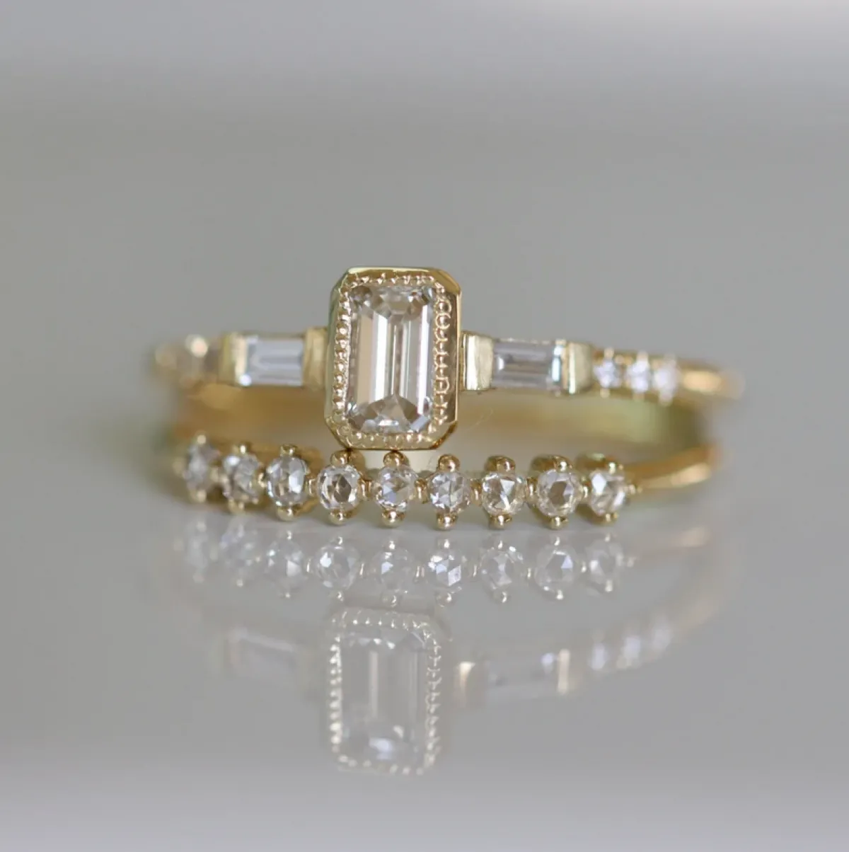 Tomfoolery Emerald Cut Diamond Ring Discount