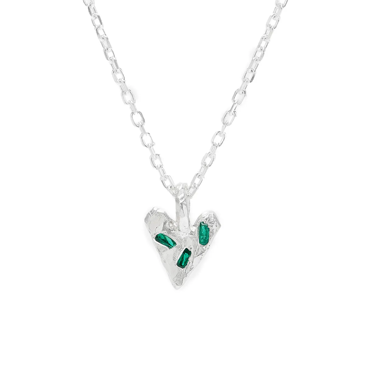 Tomfoolery Emerald Scatter Heart Necklace Online