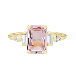 Tomfoolery Empire Diamond & Pink Sapphire Ring Fashion
