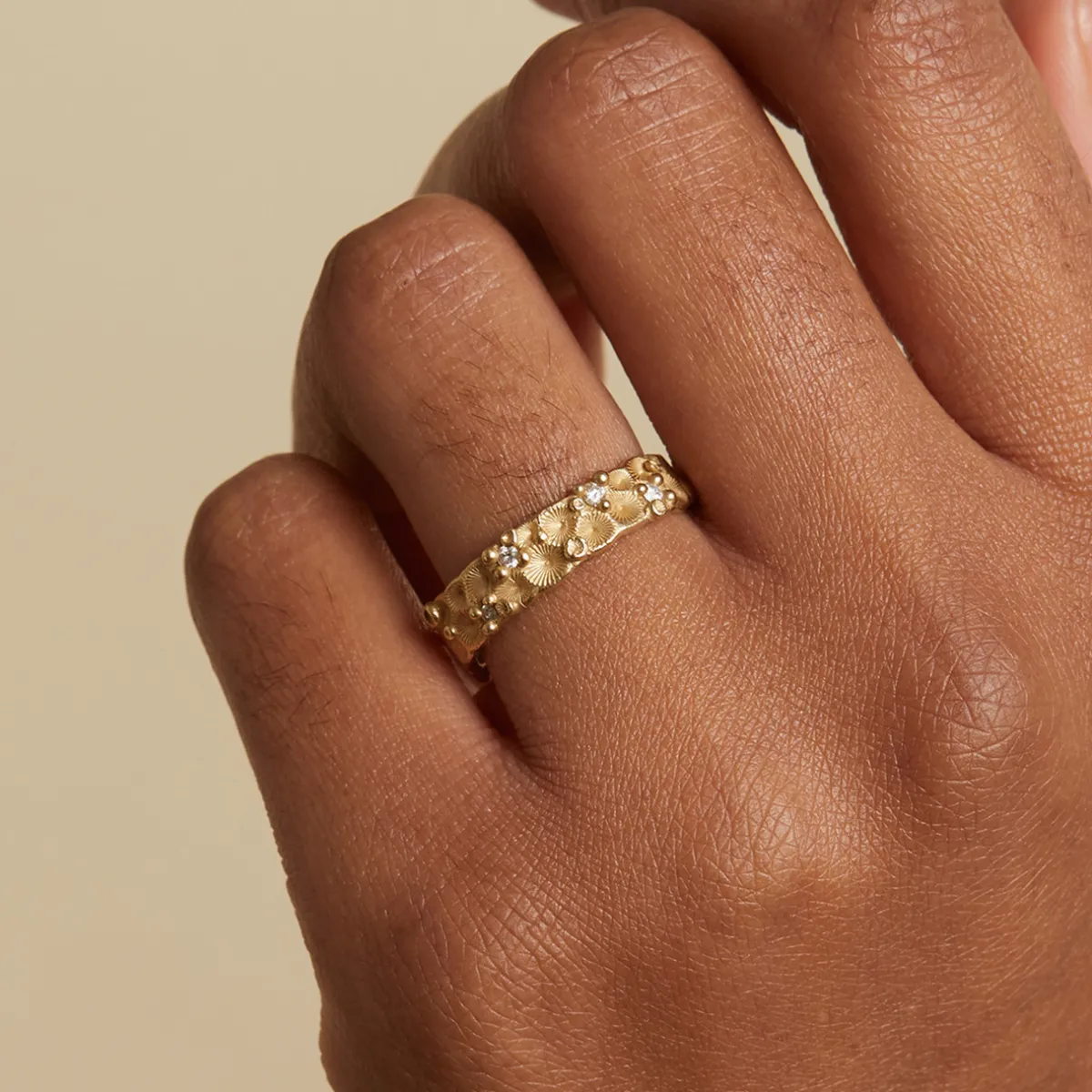 Tomfoolery Encrusted Band with Barnacles & White Diamonds Discount