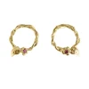 Tomfoolery Entwined Vine Circle Studs Clearance