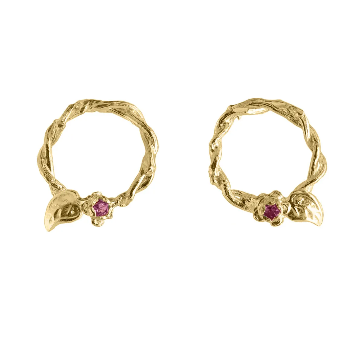 Tomfoolery Entwined Vine Circle Studs Clearance