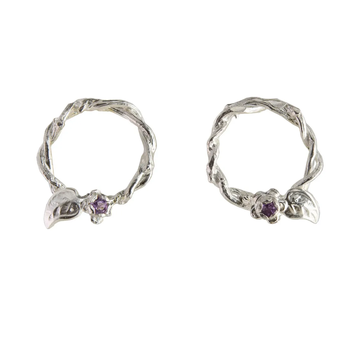 Tomfoolery Entwined Vine Circle Studs Clearance