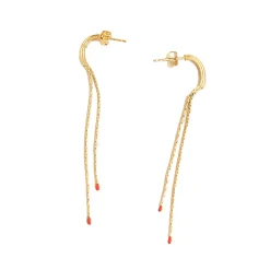 Tomfoolery Esma Long Gold Chain Earrings Online