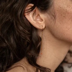 Tomfoolery Esma Long Gold Chain Earrings Online