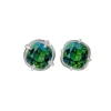 Tomfoolery Eva Gemstone Studs Emerald Best
