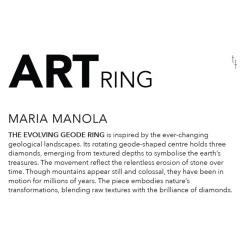 Tomfoolery Evolving Geode Art Ring Outlet