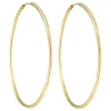 Tomfoolery Extra Large Sleeper Gold Plated Silver Hoop 70mm Discount