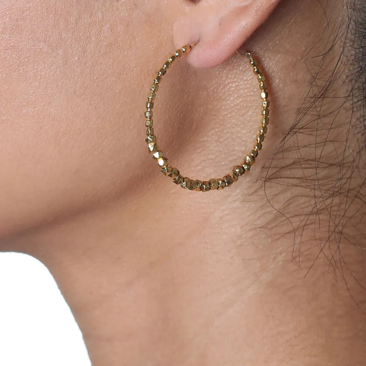 Tomfoolery Faceted Bead Hoops Online