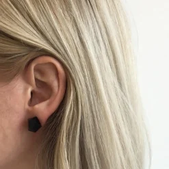 Tomfoolery Faceted Glass Stud Earrings Outlet