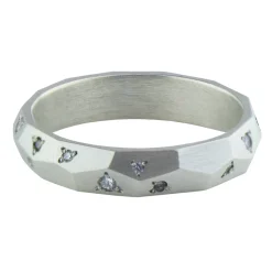 Tomfoolery Faceted 4.5mm Wedding Band Clearance