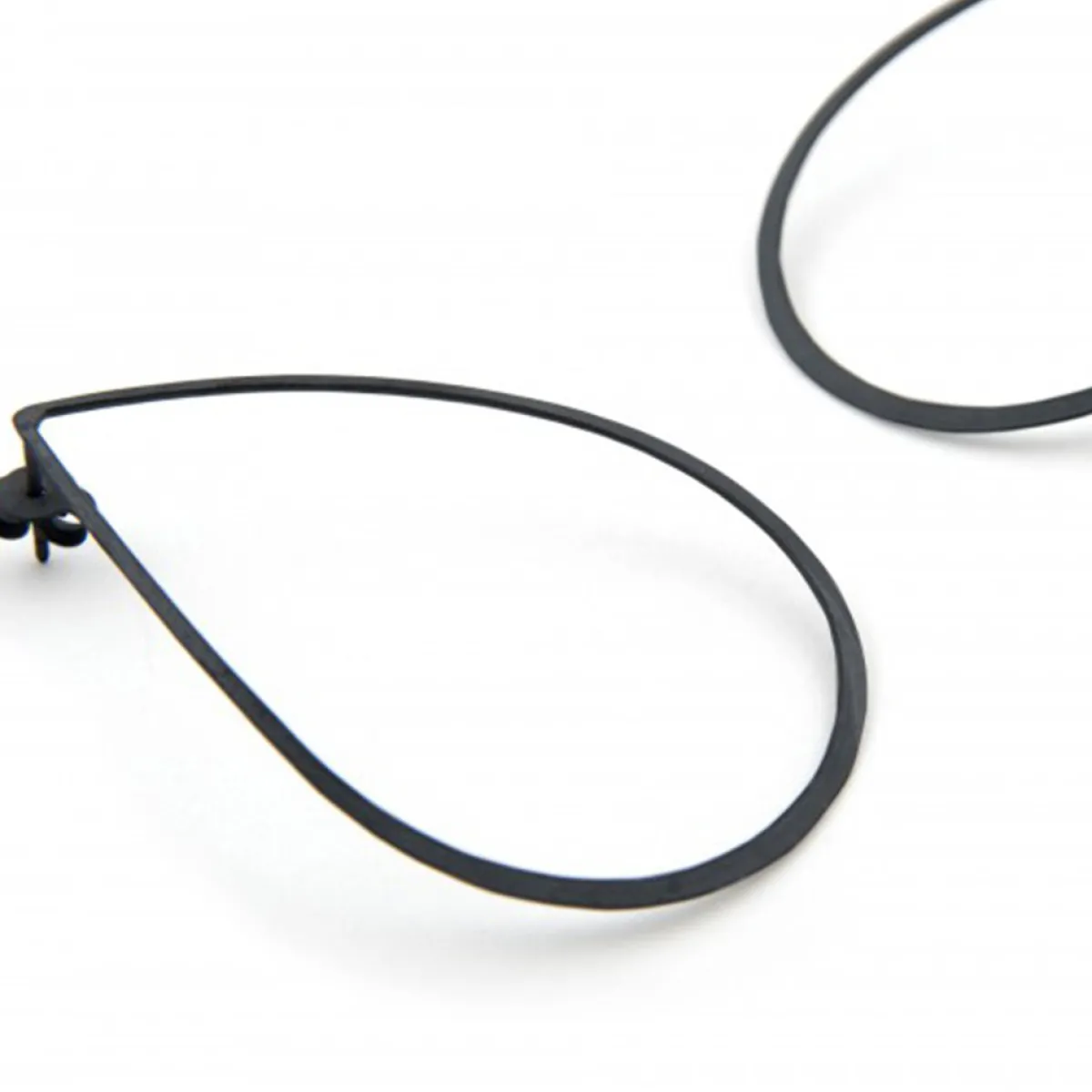 Tomfoolery Fig Oxidised Silver Drop Earrings Hot