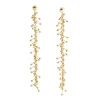 Tomfoolery Fine 18ct Yellow Gold Strand Earrings Hot