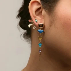 Tomfoolery Five Charm Victorian Drop Earrings Sale