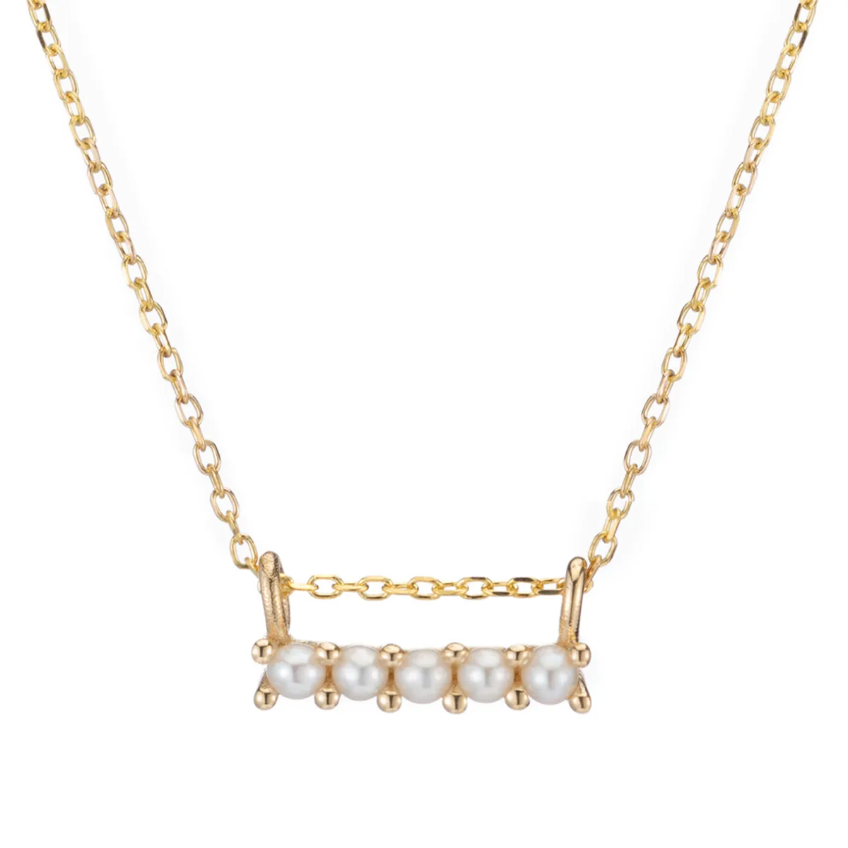 Tomfoolery Five Pearl Necklace Clearance