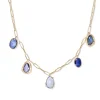 Tomfoolery Five Stone Blue Sapphire Necklace Outlet