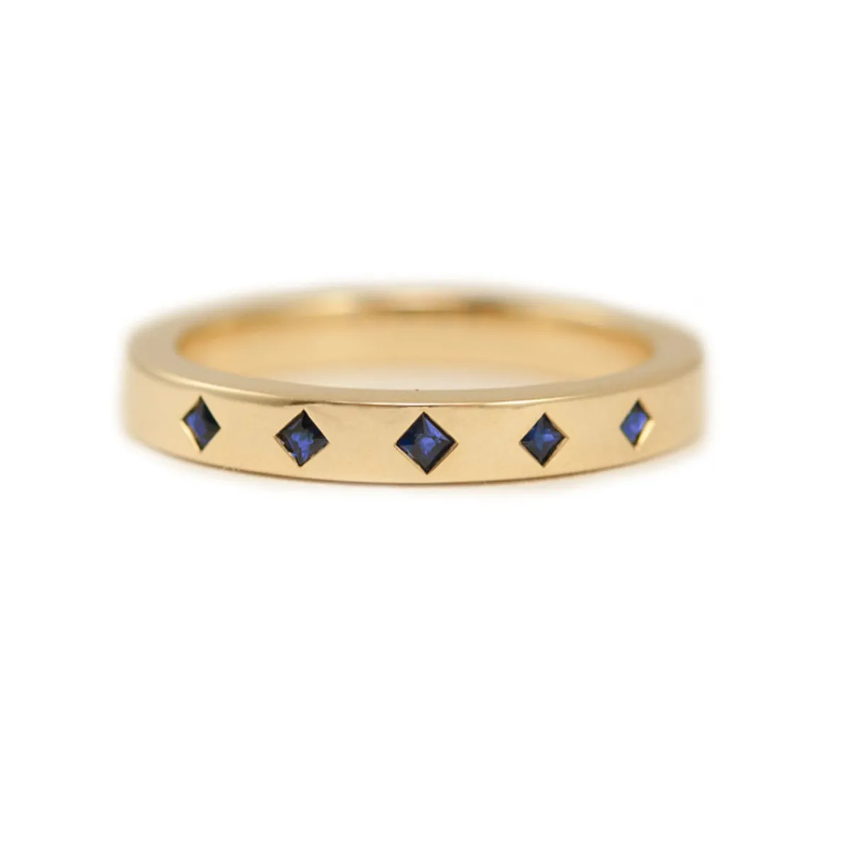 Tomfoolery Five Stone Princess Eternity Ring Fashion