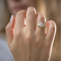 Tomfoolery Flora Cluster Engagement Ring with Round Diamonds Discount