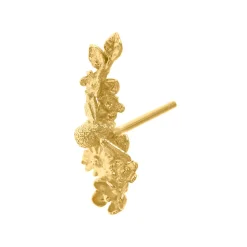 Tomfoolery Floral Curve Single Stud Earring Fashion