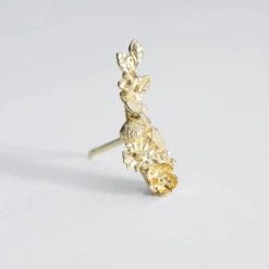 Tomfoolery Floral Curve Single Stud Earring Fashion