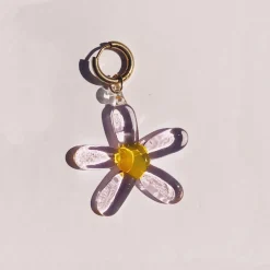 Tomfoolery Flower Hoop Single Earring Discount
