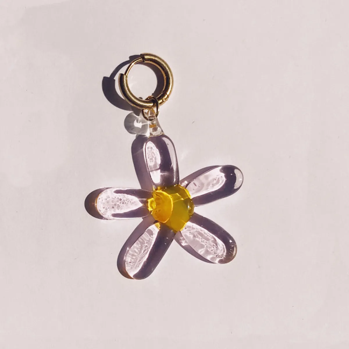 Tomfoolery Flower Hoop Single Earring Discount