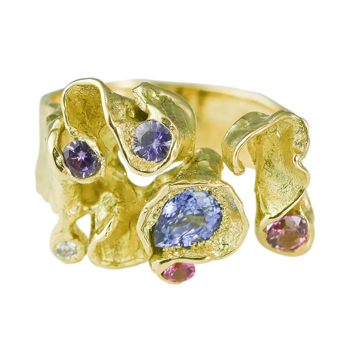 Tomfoolery Furbelow Bouquet Art Ring Outlet