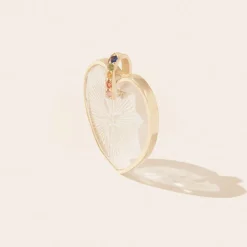 Tomfoolery Gabin N°1 Crystal & Rainbow Sapphire Heart Pendant(Out of Stock) Clearance