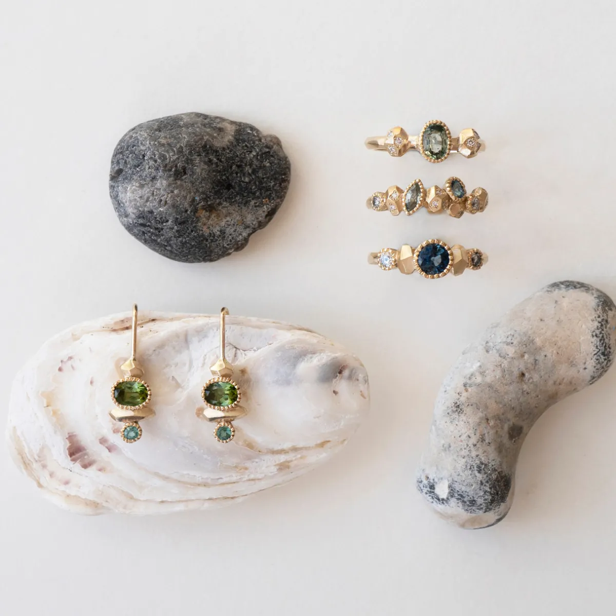 Tomfoolery Gea Cairn Tourmaline Drop Earrings Fashion