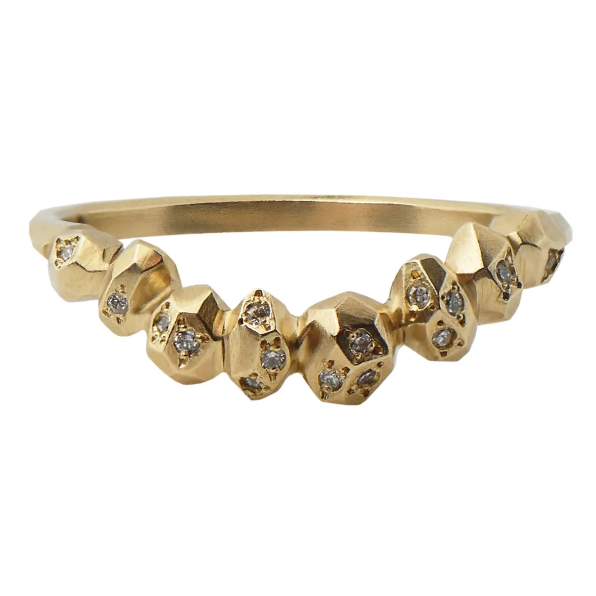 Tomfoolery Gea Diamond Curved Band Discount